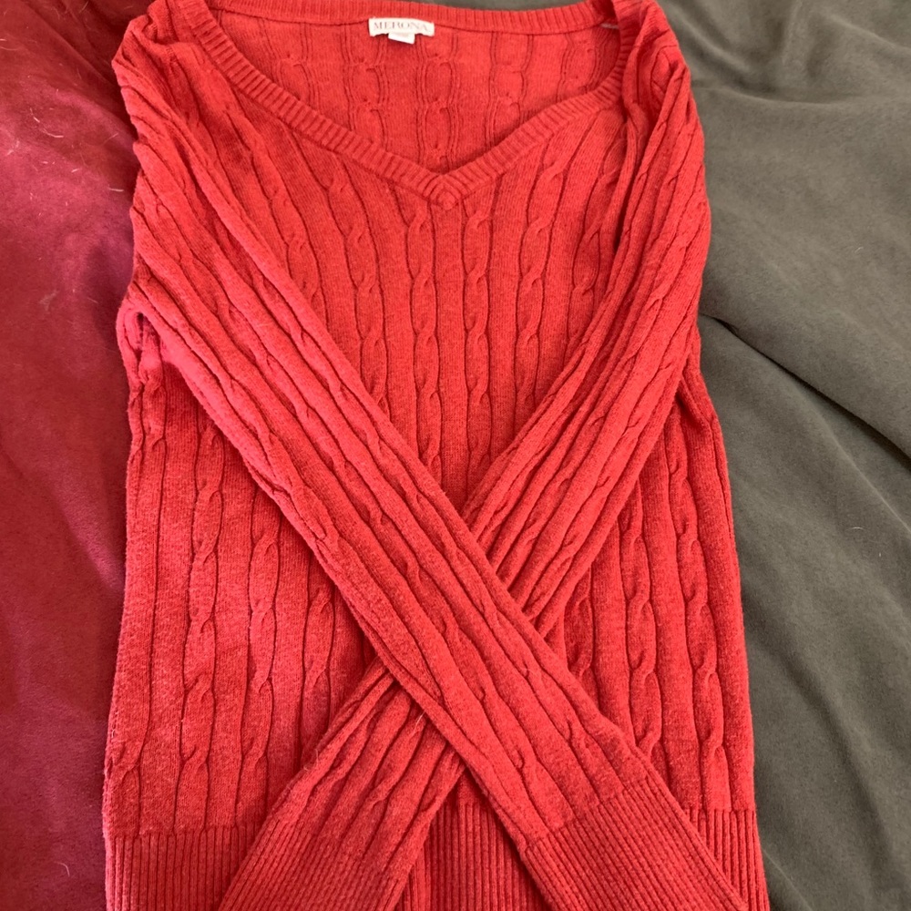 Orange sweater